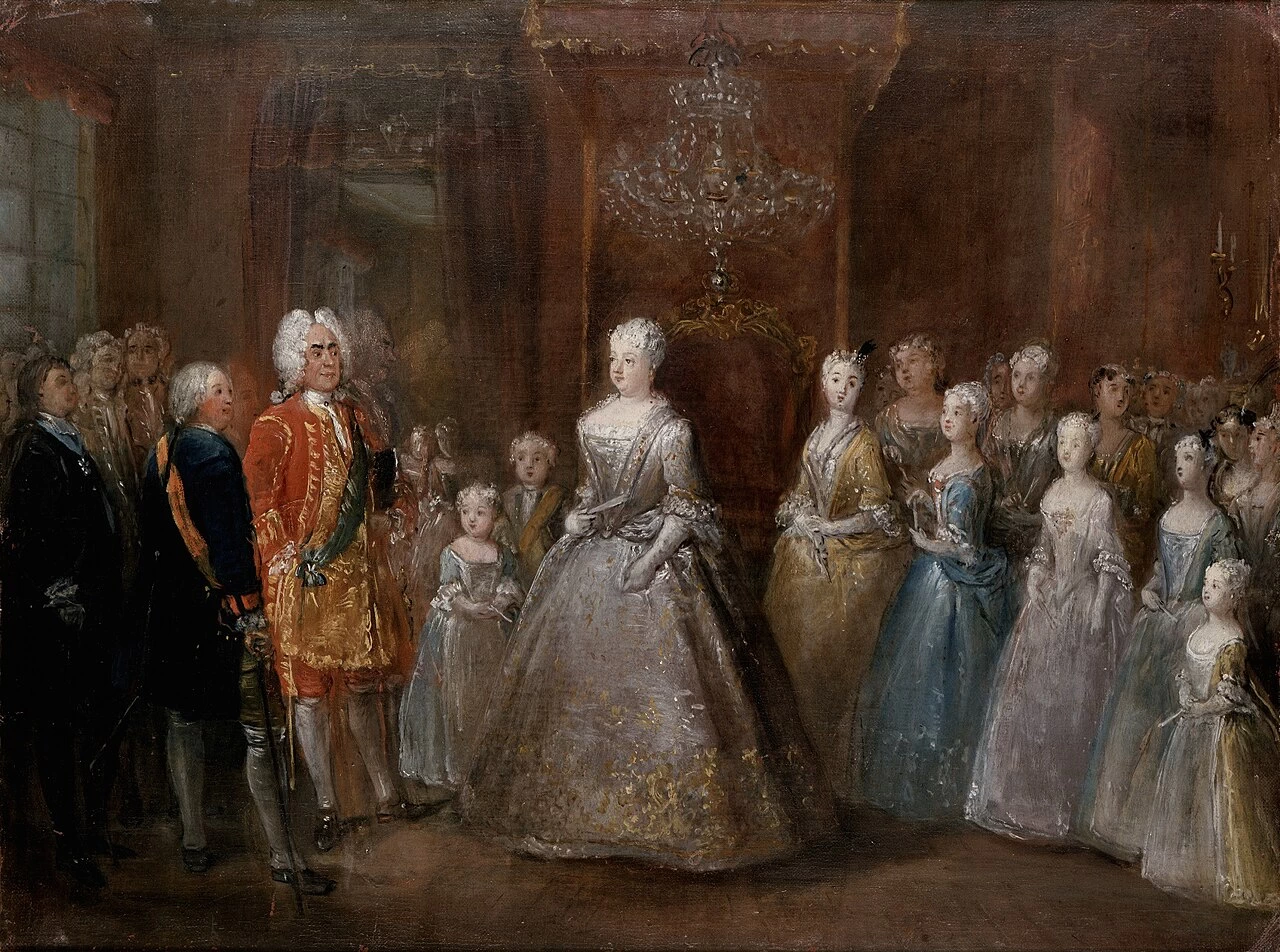 Ricevimento di Augusto il Forte nel Palazzo della Città di Berlino - Schloss Charlottenburg, Berlino